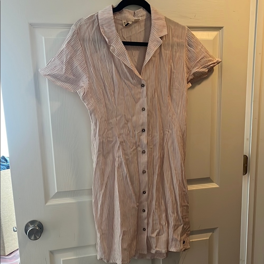 Roxy Lightweight Button Down Cover Up Dress